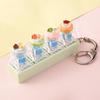Cute Sticker DIY Button Squeeze Toy Keychain - Stress Relief Pendant
