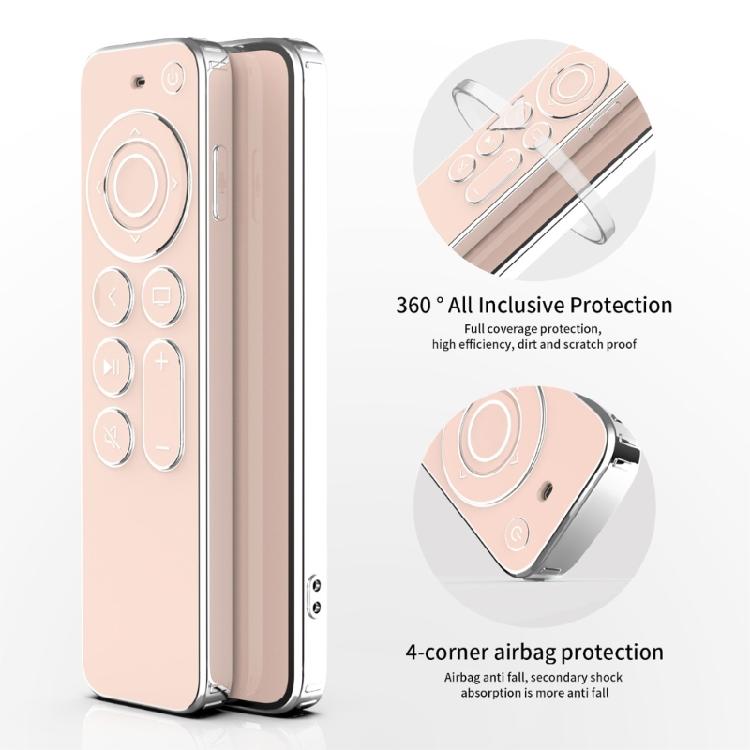 Soft Plating TPU Remote Control Cover For TV Remote 2/Siri Remote 2 Skin