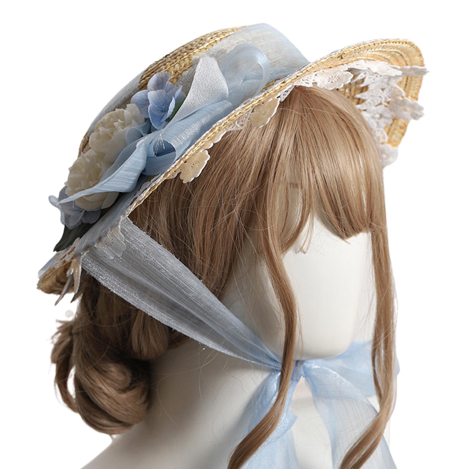 

Нежная плоская шляпа с цветком для женщин, соломенная шляпа для отпуска, пляжная шляпа, милая складная дорожная шляпа-чепец, солнцезащитные средства, солнцезащитная шляпа 2