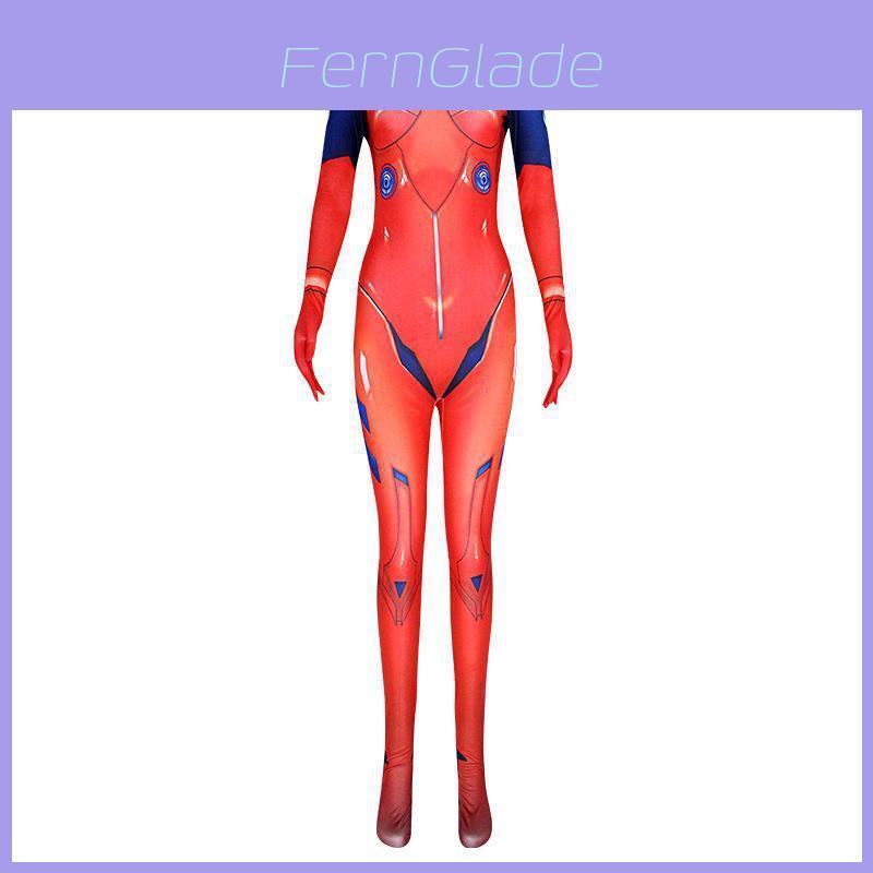 Halloween Cosplay Bodysuit With New Century Evangelion Asuka For Anime And Game Character Dressing