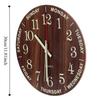 Non-Ticking Luminous Wall Clock Silent Numerals&Hands Round Quartz Clock Glow In The Dark Time Accuracy