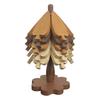 Tree-Shaped Coasters Wooden Trivet Mat Heat Resistant Coaster Multifunctional Pot Holder Kitchen Festive Ornament