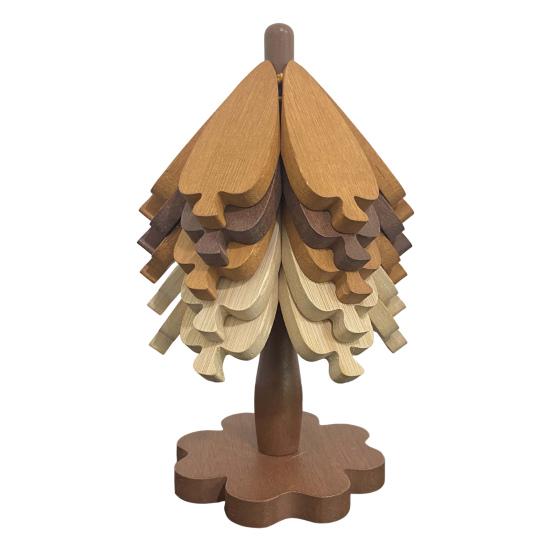Tree-Shaped Coasters Wooden Trivet Mat Heat Resistant Coaster Multifunctional Pot Holder Kitchen Festive Ornament