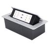 Power Socket Box 4 Switzerland Standard 3 Hole Outlets  USB Ports  Up Embedded Receptacle Box