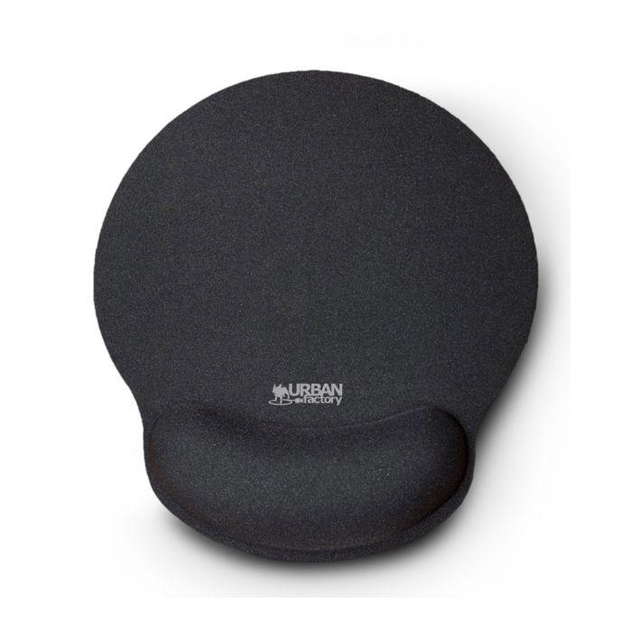 Mouse Pad - URBAN FACTORY - WRIST REST TU - Ergonomic - Gel Wrist Rest - Black