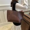 Large-capacity Bag - Stylish Retro Commuter Tote Bag - Simple Single-shoulder Bag