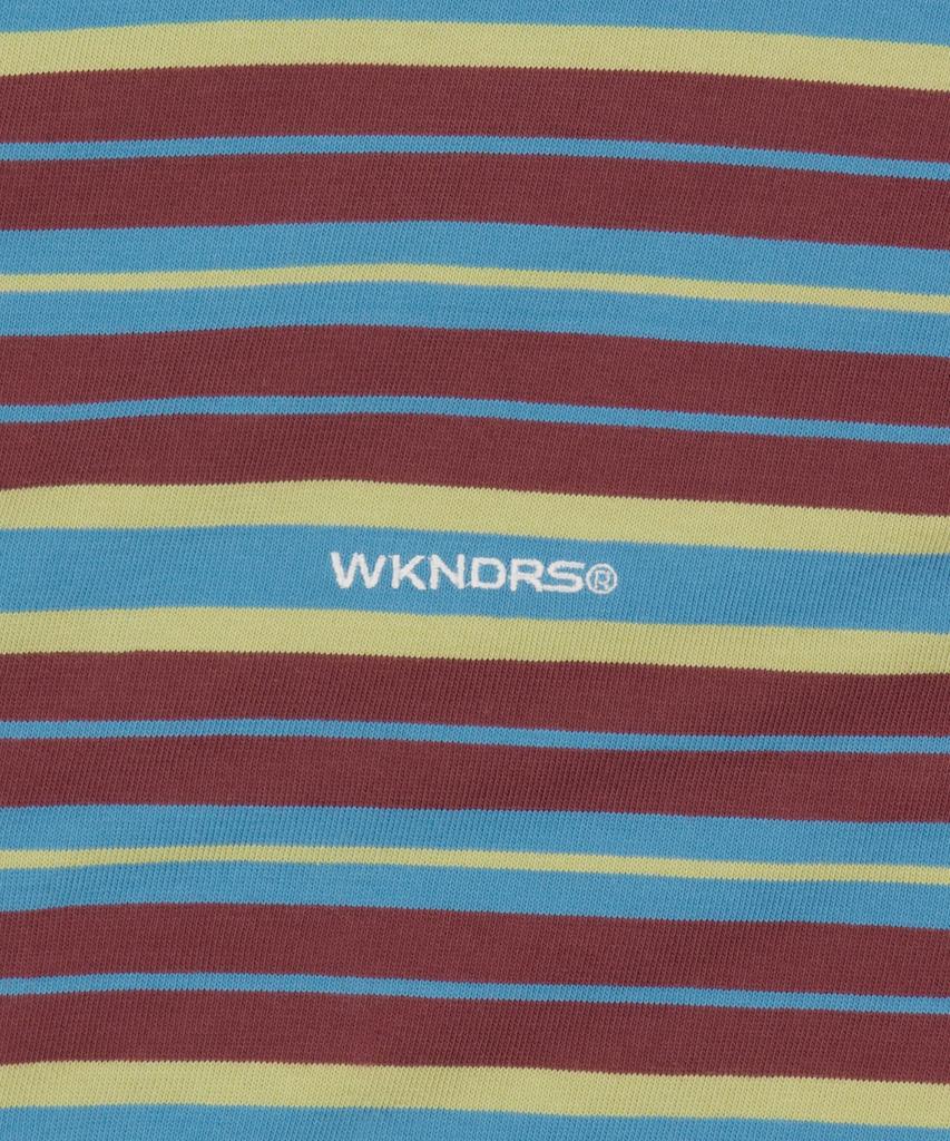 WKNDRS Multi Stripe Ls T-Shirt (Burgundy)