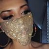 Women's Metal Flash Jewelry Mask Fashion Water Diamond Mask Bling Bling Mask Shiny Mask Nightclub Mask