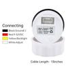 ZMFJH 7 Color Light Pointer 52MM Fuel Water Level Gauge Voltmeter Oil Pressure Meter Water Oil Temp Gauge with Alarm Optional