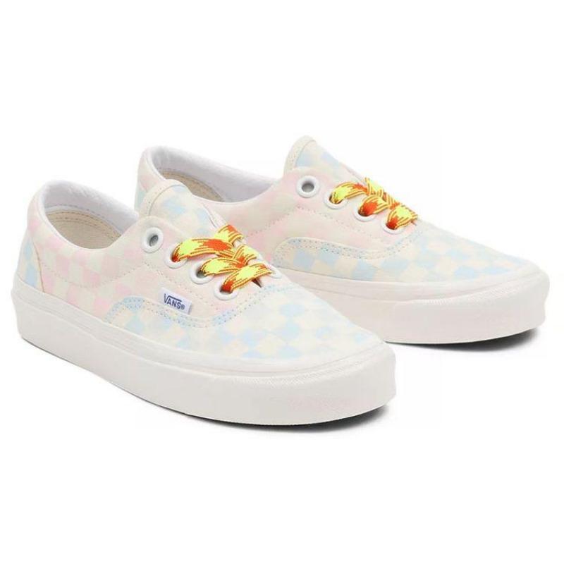 Vans Era Anaheim Factory 95 DX unisex casual checkered low-top skate shoes blue pink VN0A7Q5ZB37
