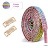 New Diamond Lock Shoelaces Without Ties Glitter Elastic Laces Sneakers Tennis No Tie Shoe Laces Flat Shoelace Shoes Accessories