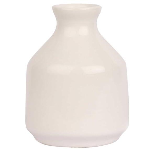 Jarrón/Maceta Decorativa de Cerámica para Sala de Estar, Decoración del Hogar Sin Flores (3.5 pulgadas)