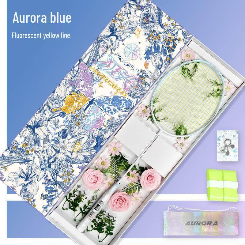 Kawasaki Aurora 7 5U Full Carbon Badminton Racket Flower Language Spring Gift Box