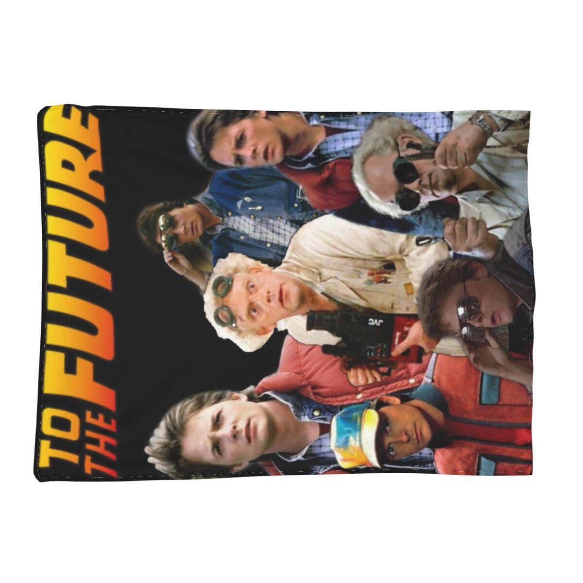 

Flux Capacitor Back To The Future Blankets Soft Warm Flannel Throw Blanket Cover for Bed Living room Picnic Travel Home Couch 80x120cm