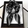 Fashion Print Silk Hairbands Scarf Women  Spring New Elagant Floral Bandana Neck Kerchief Head Bands Foulard Female Scarfs
