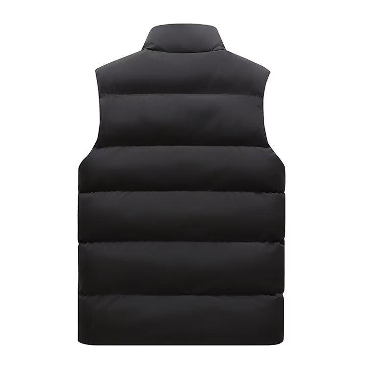 Men's Plus Size Warm Sleeveless Down Vest for Autumn & Winter
