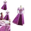 Elegant Adult Fairytale Princess Tangled Rapunzel Cosplay Costume For Halloween Parties
