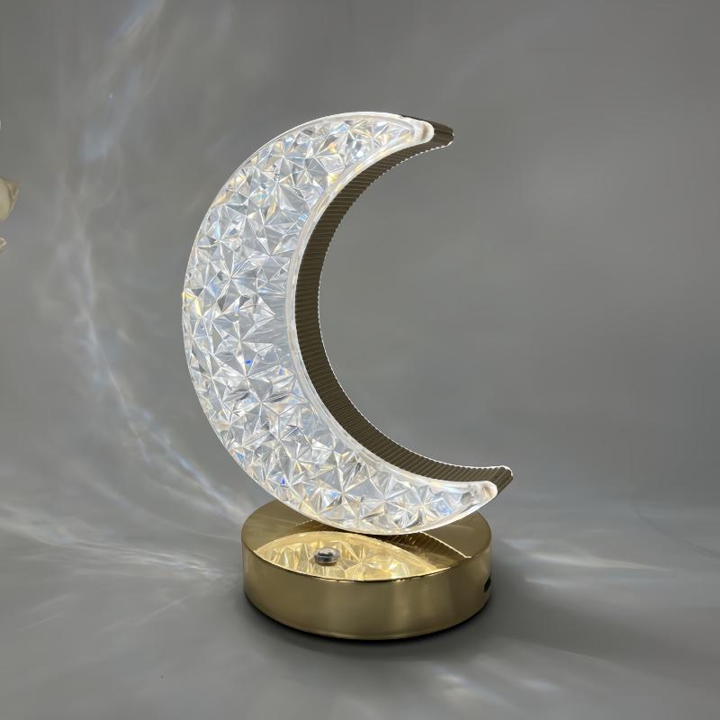 1Pcs Usb Bedside Led Ambient Table 3D Moon Lamp Touch Control 3D Crystal Star Flower Night Light Girls Room Home Decor