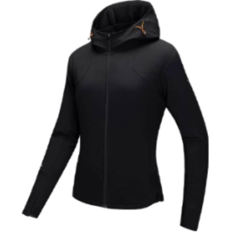 

Anta Удобная куртка Running Series с капюшоном на молнии, женские куртки Basic-Black 962445601-3 S