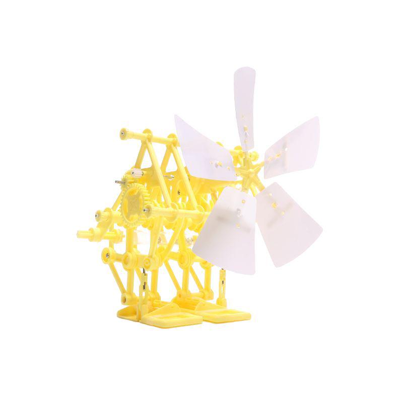 Wind-Powered DIY Bipedal Robot Kit for Students: Creative Science Experiment Puzzle Toy