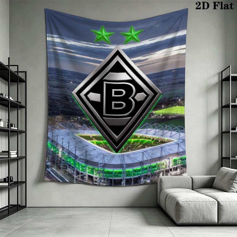 Borussia Wall Tapestry Aesthetic Wall Hanging Printed Fabric Blanket Decorative Tapestries for Bedroom Living Room Home Decor