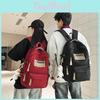 Nylon Large Capacity Unisex School Backpack With Cushion Straps For Daily Use