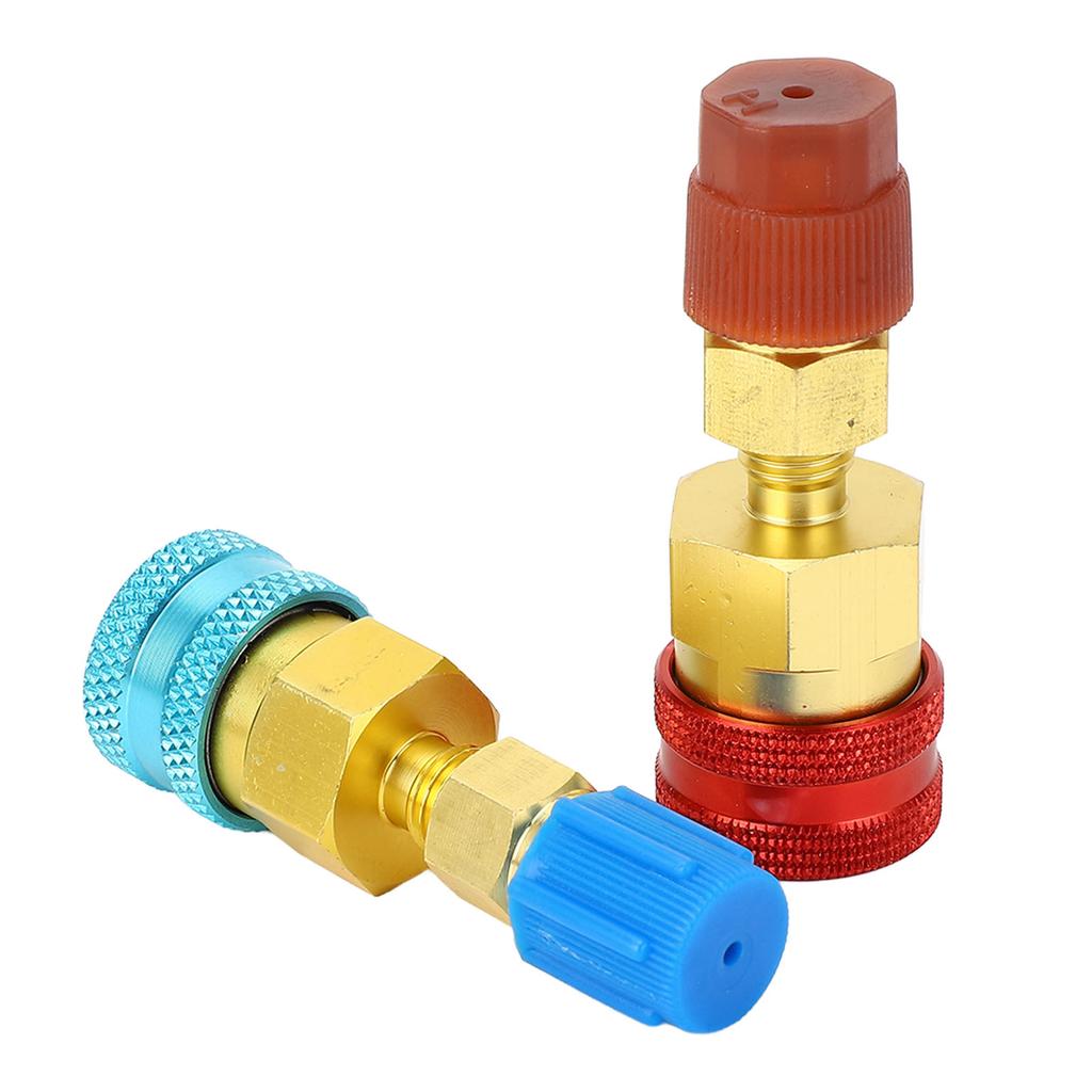 R1234yf Quick Couplers Kit Brass R1234YF to R134A Quick Coupler Adapter for Car Conditioner AC Charging