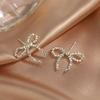 2024 New 925 Sterling Silver Bow Earrings: Light Luxury & High-End Feel
