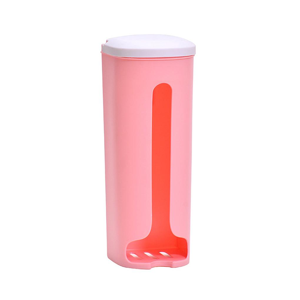 

Стеллаж для хранения пластиковых пакетов, настенный кухонный, большой емкости, мусорные мешки, ящик для хранения, домашний офис, органайзер, аксессуары розовый