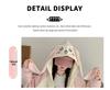 2025 Girls' Fashion Rabbit Ear Hooded Cardigan - Autumn Sweatshirt for Kids