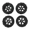 4PCS RC Rubber Tires Strong Cushioning Wear Resistant Replacement Rubber Tires for   Maxx   Kraton 1Celsius8 1Celsius10 RC Car