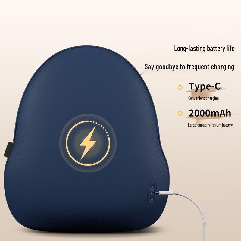 AUX Portable Lumbar Back Massage Cushion CN plug (adapter included)