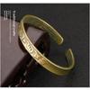Messingarmband Metallfigur Vintage Herz-Sutra Sutra-Armband Massives Messing Wohnzimmerdekoration