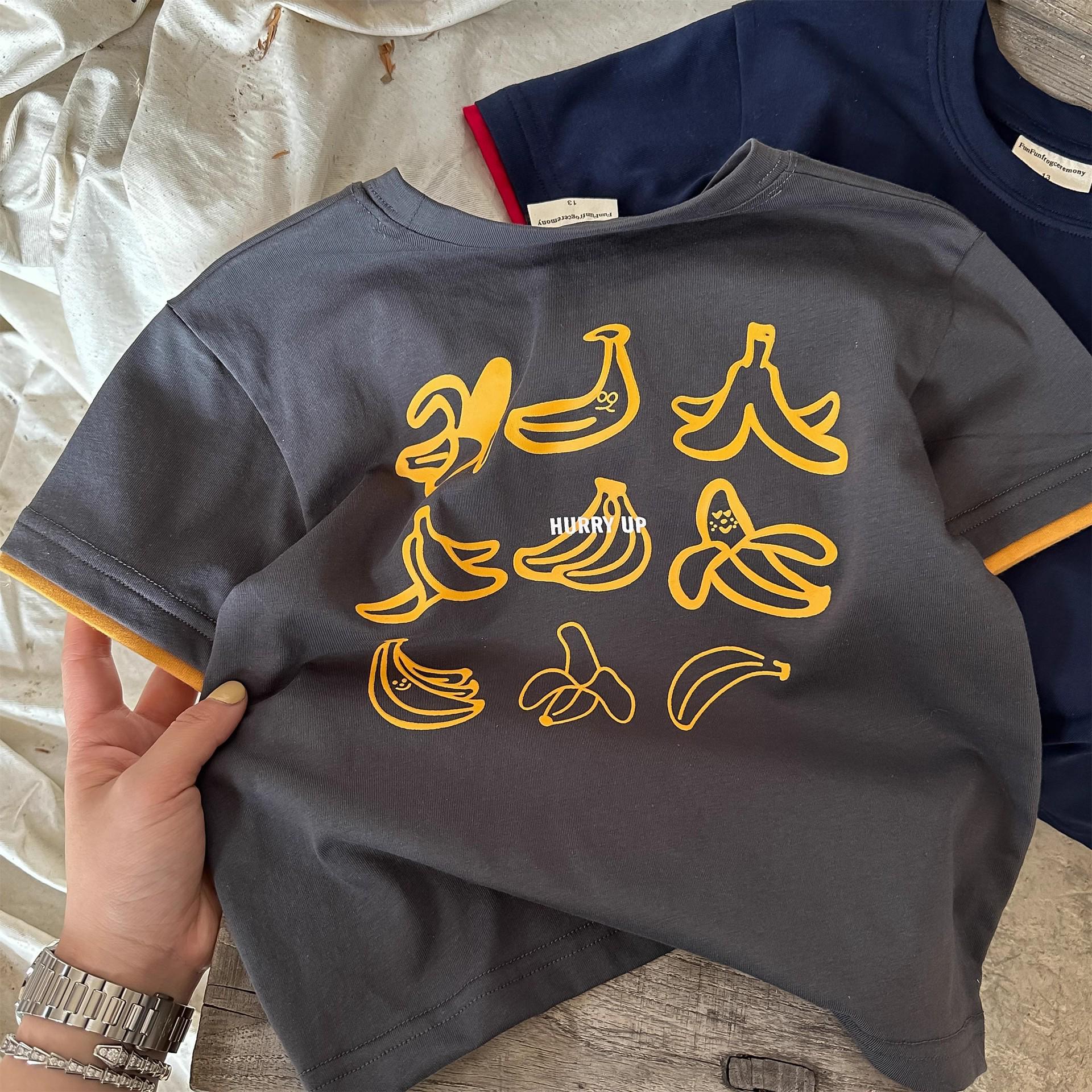 

Летняя детская футболка приталенного кроя с мультяшным принтом для мальчиков, 2025 Size 90