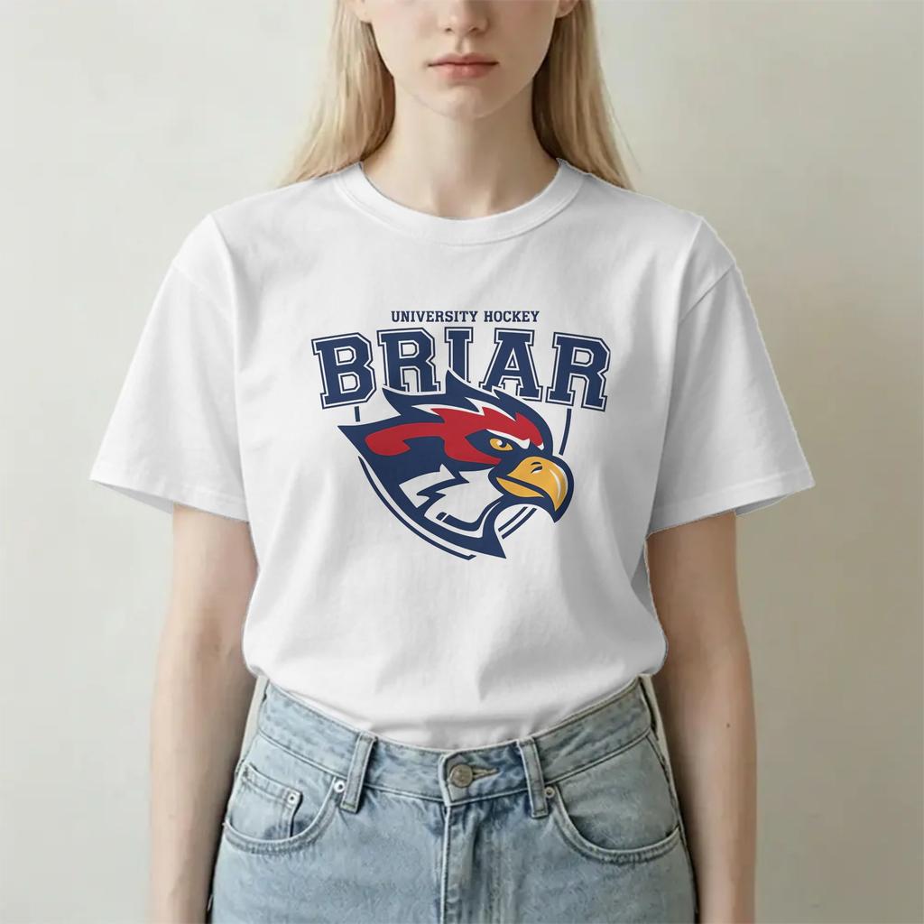 Off Campus Garrett Grahams Briar University Eishockey T-Shirt für Unisex WoUnisex Neuheit Reines Baumwoll-T-Shirt Rundhals-T-Shirt Kleidung
