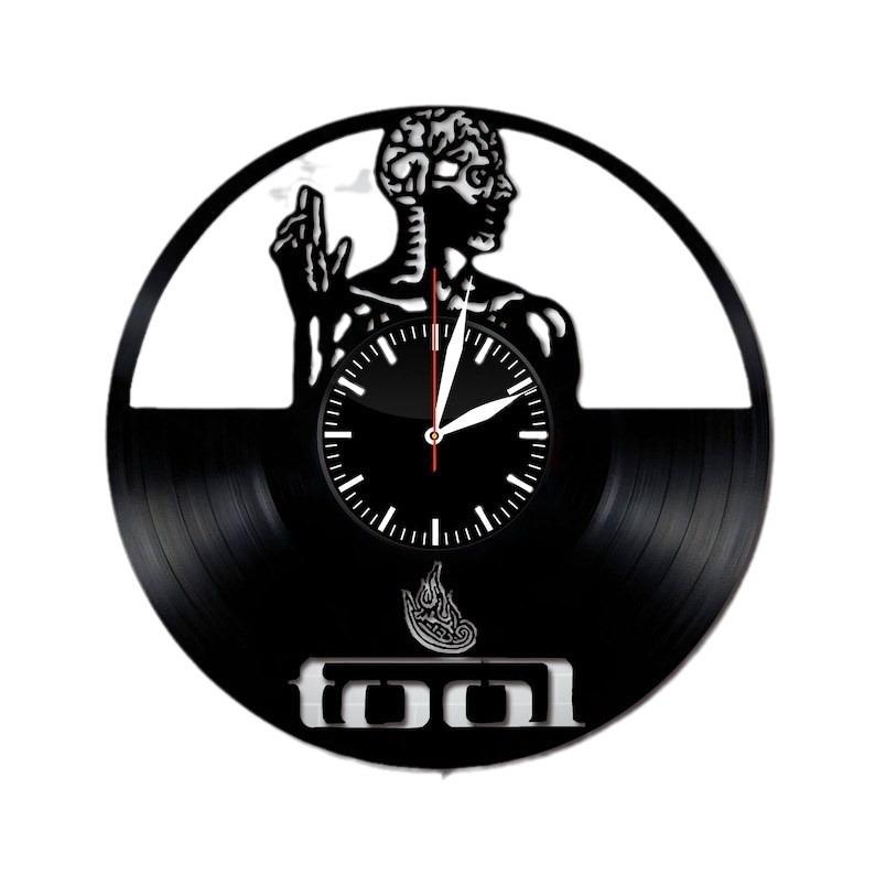 

Creative Tool Style Vinyl Record Wall Clock Retro Nostalgic Rock Band Art Wall Watch Home Decoration Rock Band Gift Wall Clock