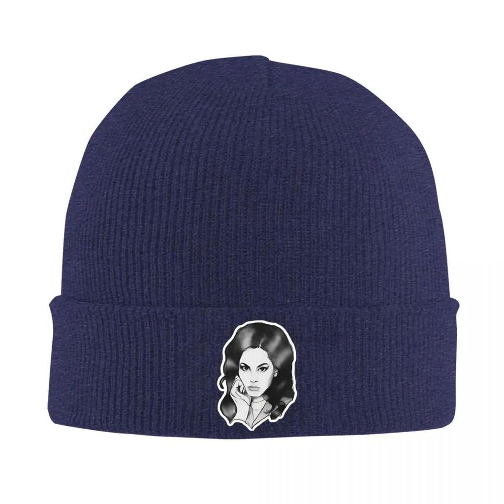 Lana Del Rey Pencil Drawing Sticker Knitted Hat for Women Men Beanie Autumn Winter Hats Ultraviolence Music Album Casual Caps
