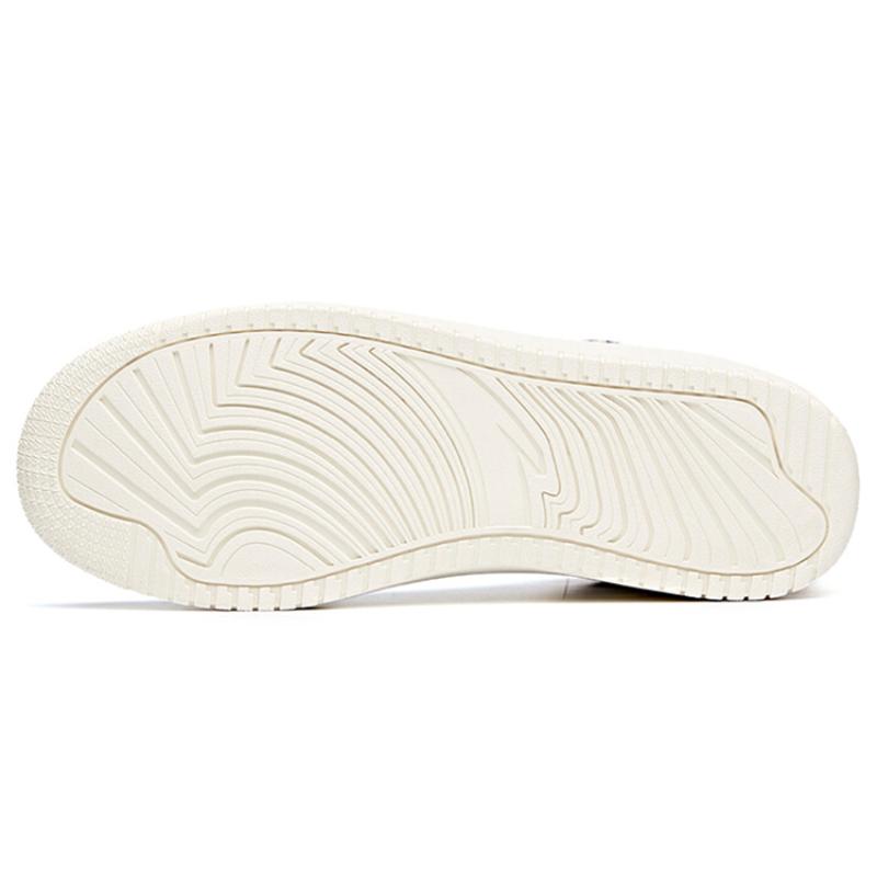 Anta Slip Resistant Abrasion Resistant High top Skateboard Shoes Men's White Purple Yellow Sneakers 912228010-11