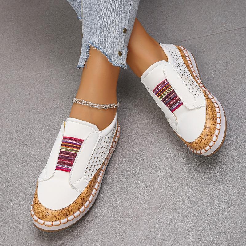 Fashion 2025 Summer Hot Sale Loafers Women's Round Toe Flats Plus Size Slip On Mixed Colors Flats for Women Outdoor Daily Casual Shoes