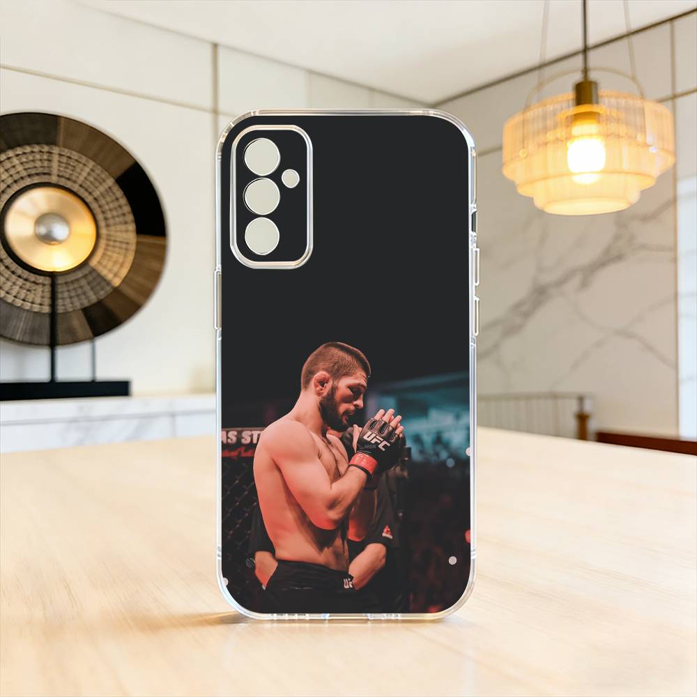 The Eagle Khabib Nurmagomedov Phone Case Transparent Silicone Soft For SamsungA10,12,20,21S,30,31,40,50,51,52,70,71