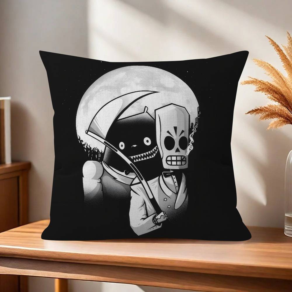 Classic ggGrim Fandango Game Pillow Gift Home Office Decoration Pillow Bedroom Sofa Car Cushion CoverPillow Case