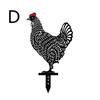Fairy Garden Standing Chicken Rooster Statue Outdoor Stakes Yard Sign Ornaments Decor Acrylic Hen Yard Outdoor Lawn Garden Decor