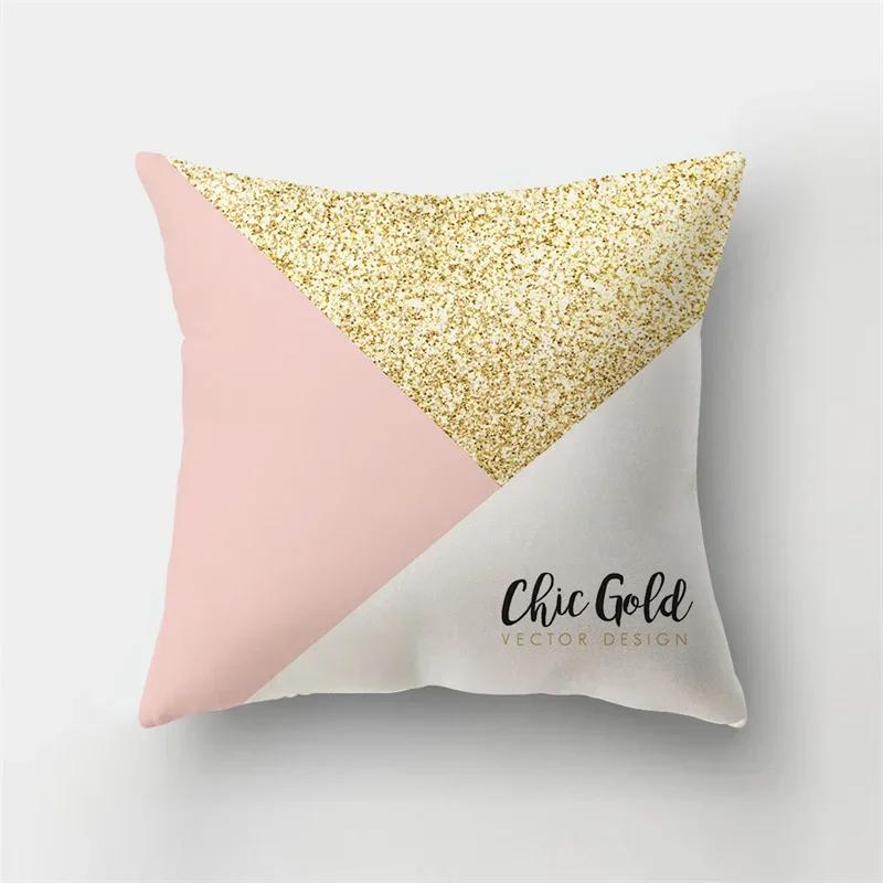 Geometric Minimalist Marble Printed Square Cushion Cover Pillowcase for Home Living Room Sofa Bedroom Decoration