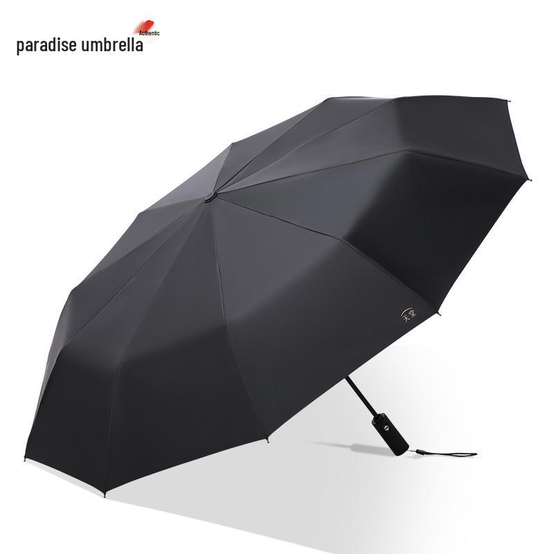 Paradise Fully Automatic 10-Rib XL Windproof Umbrella for Men - Double Person & UV Resistant with Custom Logo Printing.