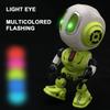 Smart Robot Toy for Kids Touch Sensing Voice Recording Talking Interactive Robot Toy for Birthday Xmas Gift Green