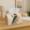 1pc of Vintage Botanical Design Tissue Box for Dining Napkins, Featuring a Bird And Branch Nature Theme, Suitable for Living Room Tables And As a Car 