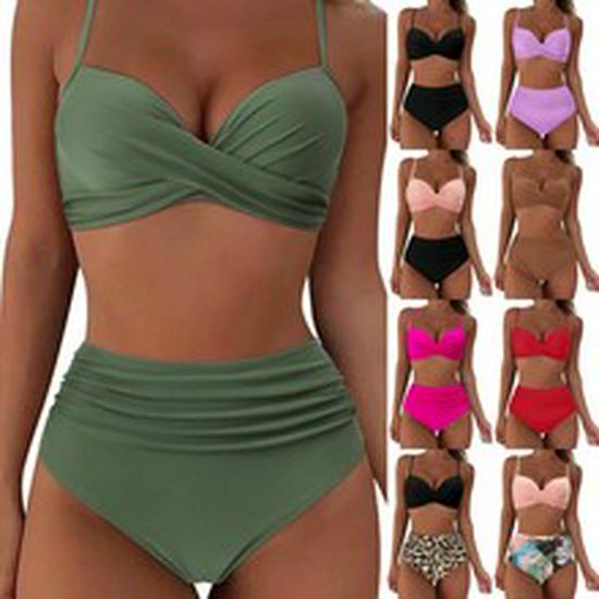 2024 Floral Bandeau Bikini - Sexy European & American Style Swimwear