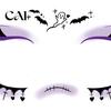 Realistic Horror Theme Face Decor Halloween Tattoo Stickers, Waterproof Scary Makeup Decals for Party, Wound Scars Temporary Scar Body Art Kids Adults