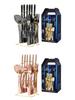 Western 24-Piece Stainless Steel Cutlery Set with Knife Holder Gift Box