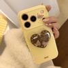 Cute Puppy Heart-Shaped Stand Phone Case for iPhone 16, iPhone 17, and iPhone 17 Pro Max